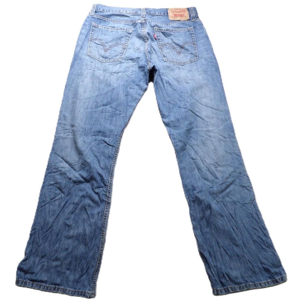 Levi's 527 Low Bootcut Jeans Retro Cotton Denim Men W33xL32 Medium Wash Blue Y2K